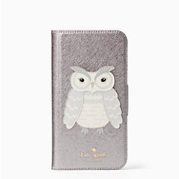 Owl Applique Folio Iphone X & XS case - Picture 1 of 2